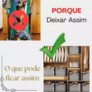 Organizador de Roupas Dobrável - Kit 4 Unidades