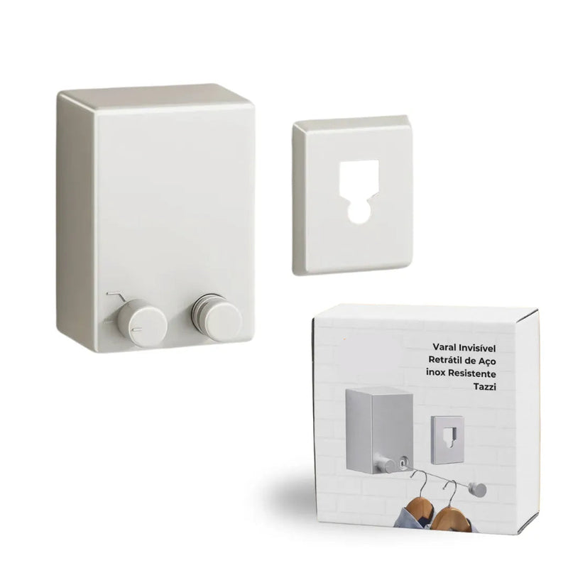 Varal Invisível Retrátil de Aço inox - Tazzi