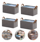 Organizador de Roupas Dobrável - Kit 4 Unidades