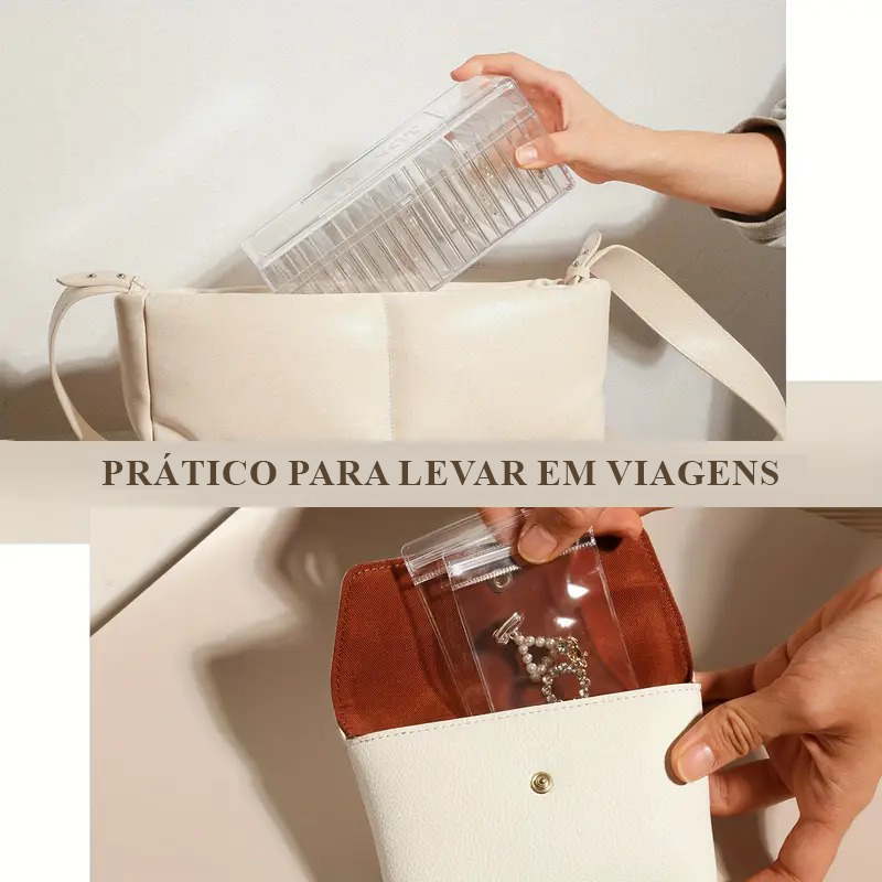 Caixa Organizadora de Jóias- 20 peças