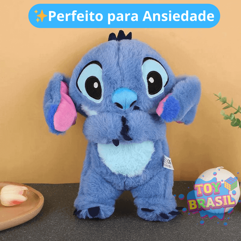 Pelúcia Stitch com Luz e Música Relaxante