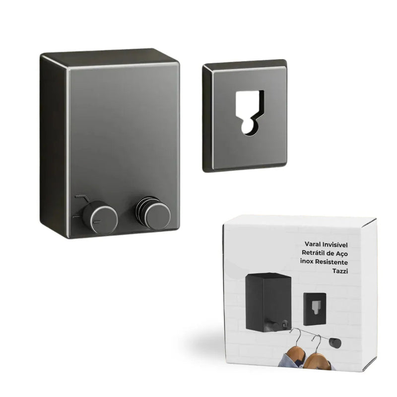 Varal Invisível Retrátil de Aço inox - Tazzi