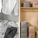 Organizador de Roupas Dobrável - Kit 4 Unidades