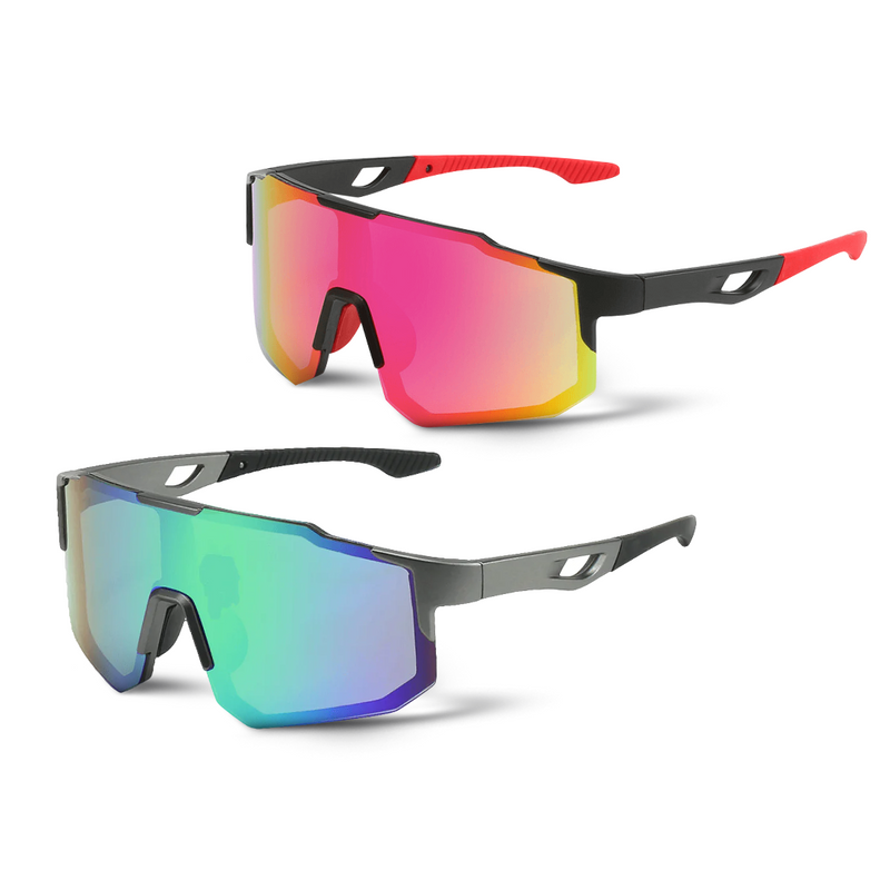 Kit 2 Windproof - Óculos de Sol para Corrida e Ciclismo